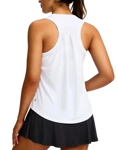 Women's Workout Tops Racerback Athletic Tank Tops Sleeveless Loose Fit Yoga R... - Picture 1 of 7