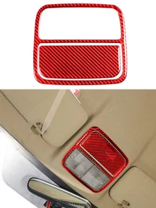 Cubierta de lámpara de lectura delantera roja decoración fibra de carbono para Honda CR-V CRV 2007-2011 - Imagen 1 de 11