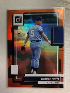 2022 Panini Donruss Holo Orange Parallel George Brett Royals 102