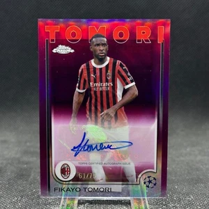 Fikayo Tomori 2024-25 Topps Chrome UEFA Club Competitions Auto Magenta /75 - Picture 1 of 2
