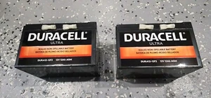 2 Duracell Ultra 12V 12Ah Sealed Lead Acid Replacement Battery - Picture 1 of 2