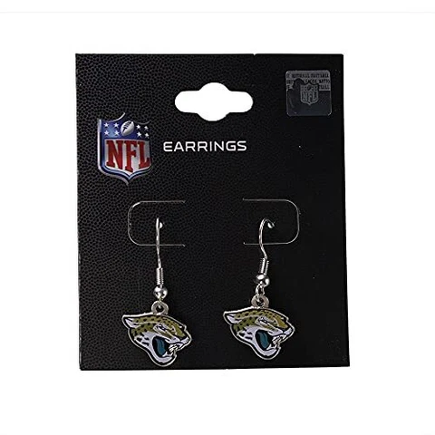 NFL Jacksonville Jaguars Earrings J-Hook Logo Cover