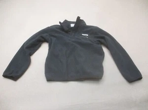 Columbia PFG Size XS (6-7) Kids BLK 1/2 Snap Stand Collar Athletic Pullover 507 - Picture 1 of 7