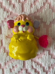 PIGGY PANCA IN CERAMICA VINTAGE 1986 POPPLES ~ ""PATATO CHIP"" GIALLO ROSA CON TAPPO - Foto 1 di 6