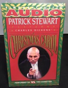 Patrick Stewart A Christmas Carol 2 Cassette Box Set 1991 Charles Dickens Audio - Bild 1 von 2