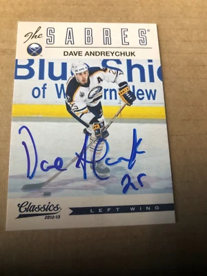 2012-13 Classics Signatures Autographs #111 Dave Andreychuk - Image 1 of 2