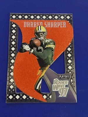 1997 Playoff Football ROOKIE WAVE DIECUT Darren Sharper #21 - Green Bay Legend - Image 1 of 2