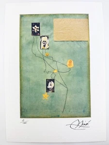 Joan Miro Original Vintage Art Print Lithograph Signed Limited with COA - Picture 1 of 3
