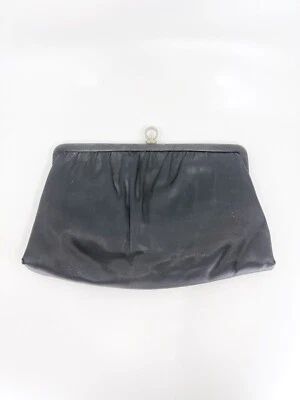 Vintage Black Ande Clutch Purse with concealed handle and pocket - Image 1 of 4