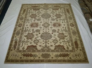 8'3" x 9'9" ft. Oushak Vegetable Dye Hand Knotted Oriental Wool Authentic Rug - Picture 1 of 7