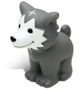 DolliBu Wolf Bath Buddy Squirter - Floating Wolf Rubber Bath Toy Wild Animal - Picture 1 of 1