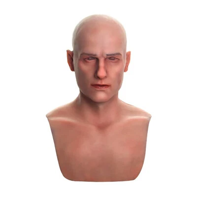 Real-life Mask Latex Bald Mask Makeup Party/Easter/Carnival Festive Dress Up - Image 1 of 4