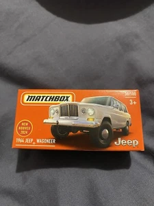 2024 Matchbox Power Grabs WHITE CLASSIC 1964 JEEP WAGONEER UTILITY TRUCK - new! - Picture 1 of 1