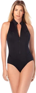 Magicsuit Coco Underwire One-Piece Scuba Swimsuit in Black Size 10 New - Picture 1 of 4