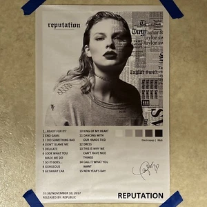 Taylor Swift Reputation Album 2017 ✅ Musik Wandbild Leinwand Poster Druck ✅ 12x18" - Bild 1 von 4