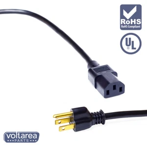 Power Cord Cable 6.6ft / 2m For Smokeless Grill 070172143 (HWAVY DUTY) - Picture 1 of 5
