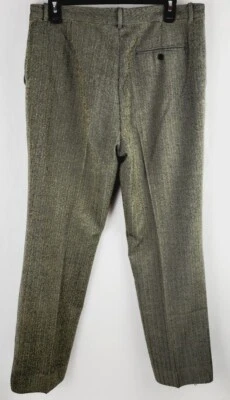 Pantalones de vestir para mujer Lauren Ralph Lauren 100 % lana dorada negra carrera LRL 12 Foto 1 de 4