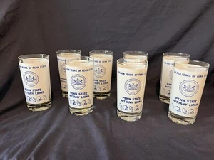 Vintage Penn State Golden Years Penn State Football 1947 - 1972 Glasses Set Of 8 - Picture 1 of 6