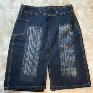 Marithe Francois Girbaud 90s Y2K Denim Skirt Sz 28 - Picture 1 of 5