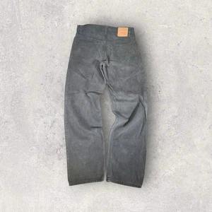 Vintage Levis 550 Relaxed Fit Baggy Black Denim Jeans Red Tab Mens 36x32 Faded - Picture 1 of 13
