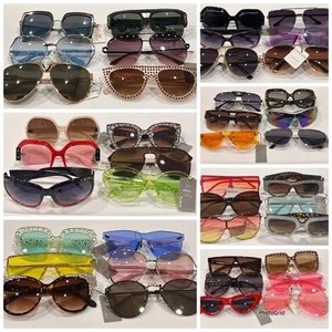 Random Pick Bulk Wholesale Lot - 20 Pairs Fashion Designer Sunglasses - Picture 1 of 8