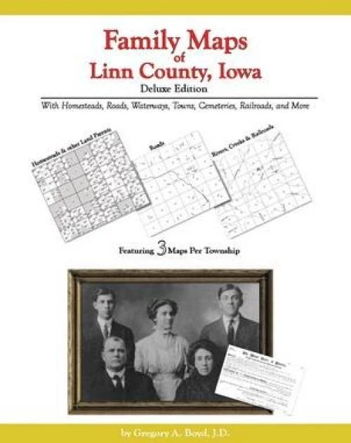 Genealogy Family Maps Linn County Iowa - Image 1 of 1