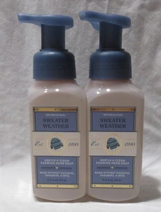 Bath & Body Works Gentle & Clean Foaming Hand Soap Lot Set 2 SWEATER WEATHER - Picture 1 of 4