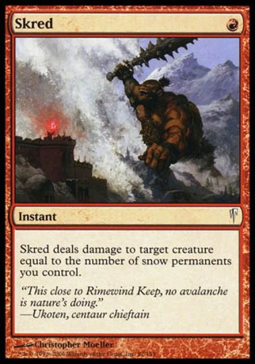Skred -Foil Medium Play MTG Coldsnap - Image 1 of 1