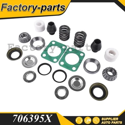 Front Axle King Pin Rebuild Kit For Dodge W250 W300 Bearing Bushing Spring Seal - Image 1 of 4