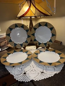 Sasaki Toskana-Mehrfarbig Geometrisch-Carson Pritchard-Essteller-4er Set - Bild 1 von 13