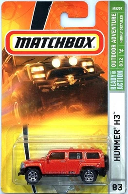 New unopened orange 2008 Matchbox #83/100 Outdoor Adventure #8/12 Hummer H3 - Image 1 of 3