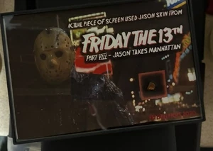 FREITAG DER 13. Teil 8 JASON VOORHEES BILDSCHIRM GEBRAUCHT PROP SKIN mit COA - Bild 1 von 1