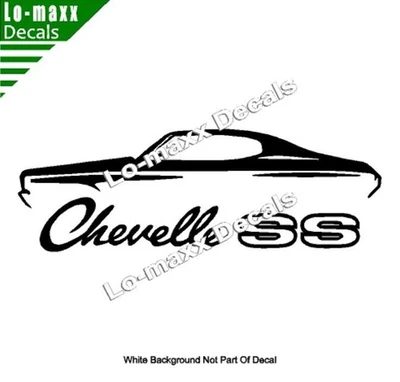 LO-MAXX DECALS Chevelle SS Vinyl Sticker Muscle Car High Performance Graphic Die Cut Decal