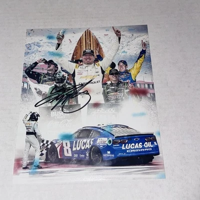 (2) LOTE DE 7-ONCE FOTOS FIRMADAS COLLAGE 2025 SLURPEE KYLE BUSCH NASCAR 8x10 Foto 1 de 2
