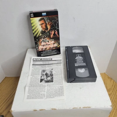 Blade Runner Vintage VHS 1982 1987 Nelson Harrison Ford With Insert  - Image 1 of 4