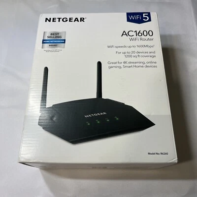 Netgear AC1600 Dual Band WiFi Router Model No. R6250 New - Image 1 of 3