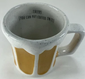 Cheers - (You Can Put Coffee In It). 16 oz 3D Beer shape Mug Fathers Day By Tag - Picture 1 of 9