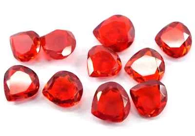 Lote de pedras preciosas soltas em forma de pera topázio vermelho natural 120 quilates/11 peças 16-18 mm - Imagem 1 de 4