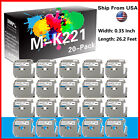 20PK MK221 label M-K221 for P-Touch Tape PT-65 80 85 90 70 (3/8&quot;)