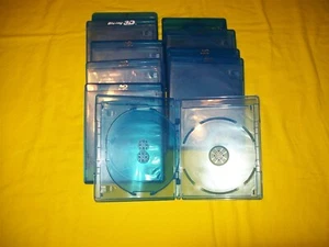 10 GENTLY USED BLURAY CASES VERY GOOD CONDITION 3 DISC TRIPLE - Picture 1 of 1