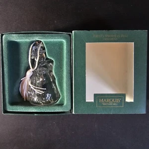 WATERFORD Marquis SNOWMAN BELL ORNAMENT, 3 3/4", Christmas, Germany, 2000, NIB - Picture 1 of 8