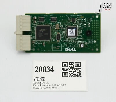 20834 DELL PCB, DAUGHTER BOARD, CN-0JJ366-69702-63L-0482 PWB C1324 - Image 1 of 4