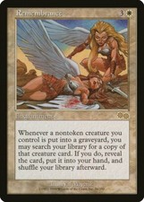 Remembrance Urza's Saga HEAVILY PLD White Rare MAGIC THE GATHERING CARD ABUGames