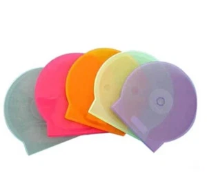 3 xCD DVD Carry Case Disc Storage Holder CD Slimline Assorted Colours Half Round - Afbeelding 1 van 3