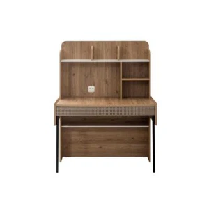 Schreibtisch Bürotisch Computertisch Braun Büromöbel Holz Tisch Regale - Bild 1 von 1