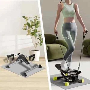 Ellipse Leg Exerciser Machine Non-Slip Mat, Apply to Under Desk Black - Picture 1 of 6
