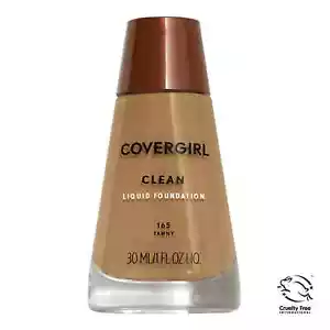COVERGIRL Clean Liquid Foundation, 165 Tawny, 1 Fl ozBrand New - Picture 1 of 5