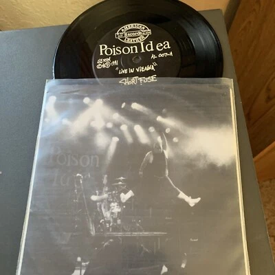 Poison Idea - Live In Vienna 7 дюймов черный винил 1991 американская кожа - Изображение 1 из 2