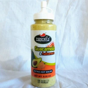 Zaaschila Guacamole und Habanero extra heiße Salsa 9,35 Unzen Flasche - Bild 1 von 2