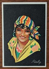 1929 Major Drapkin & Co Cigarette Card - Girls Of Many Lands #27 Italy 